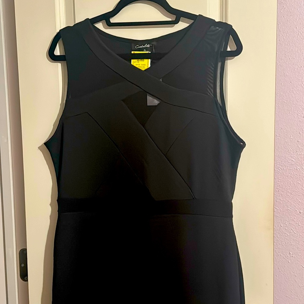 Candalite mermaid style black dress